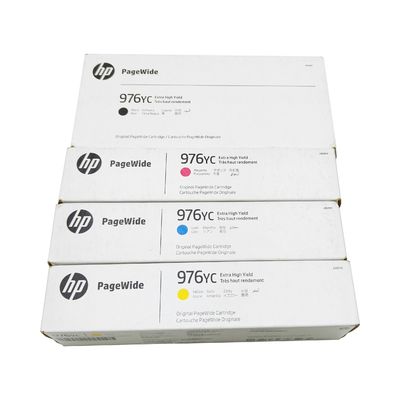 HP 976Y CMYK Wysokiej Wydajności oryginalny wkład szerokopasmowy L0S20YC L0S29YC L0S30YC L0S31YC