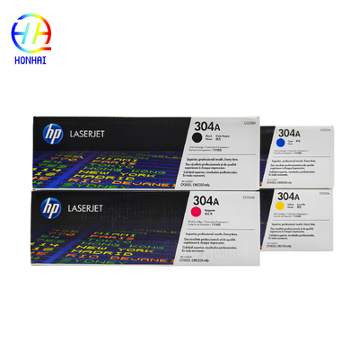 Oryginalne wkłady z tonerem 304A CC530A CC531A CC532A CC533A - zestaw 4 sztuk do części drukarek HP color laserjet cp2025, CM2320fxi MFP, CM2320n MFP, CM2320nf MFP, CP2025dn, CP2025n, CP2025x